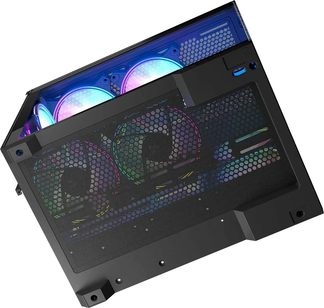 Kasë MODECOM Volcano Panorama APEX ARGB 5F, Midi Tower, gri