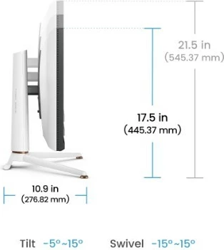 Monitor gaming BenQ EX271Q, 27", 2K, 180Hz, IPS, i bardhë/zi