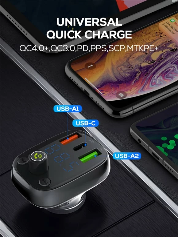 Karikues Për Veturë LDNIO C704Q (Zezë)