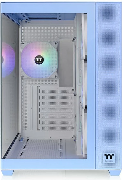 Kasë Thermaltake View 380 TG ARGB Hydrangea Blue, Midi Tower, xham i temperuar, ARGB, kaltër
