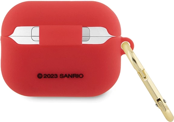 Mbështjellës Hello Kitty Silicone 3D Kitty Head për AirPods Pro 2, Fuchsia