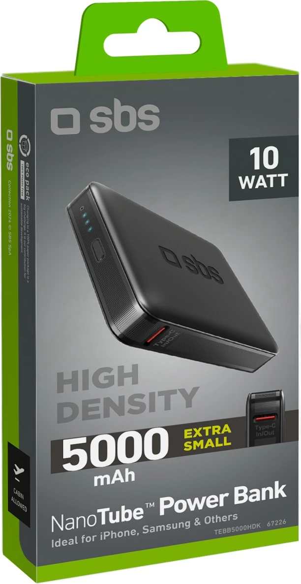 Powerbank SBS NanoTube 5000 mAh, i zi