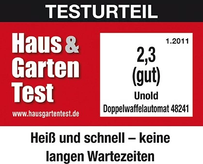 Aparat vaflash UNOLD 48241, metal, 2 vafla, termostat i rregullueshëm, ngjyrë e zezë