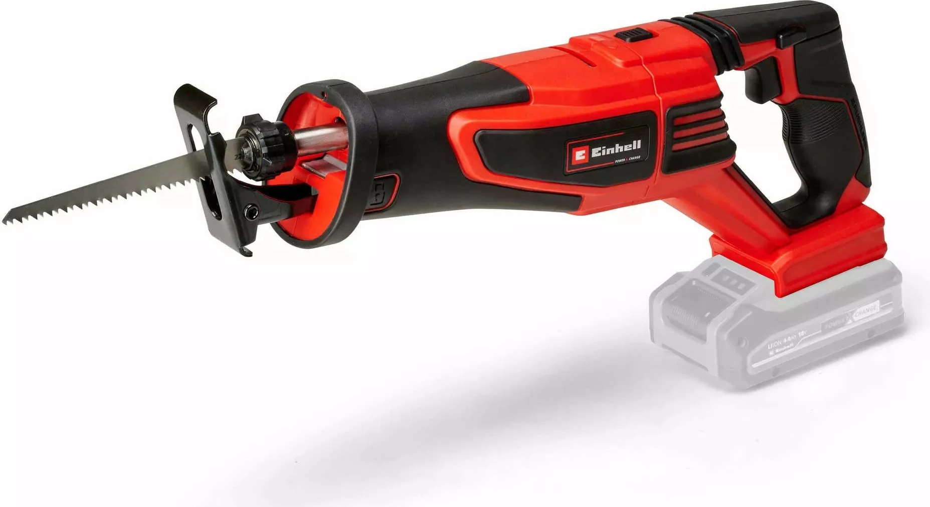 Sharrë reciproke Einhell TE-AP 18/28 Li BL Solo, brushless, 18V, pa kabllo, zi/kuqe