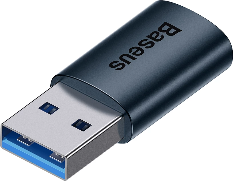 Adapter USB 3.1 OTG Baseus Ingenuity Series, USB-A në USB Type-C, Blu