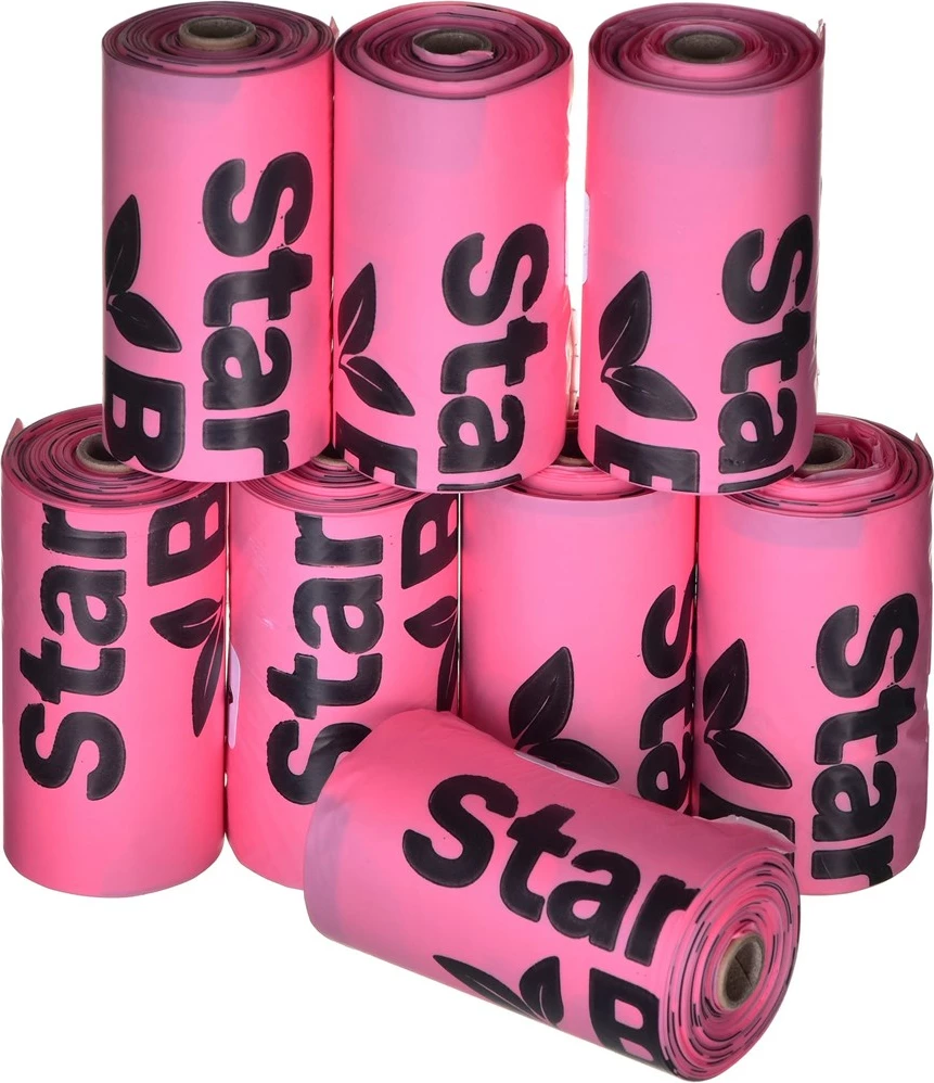 Qese për mbeturinat e qenit, Starch Bag, Rozë