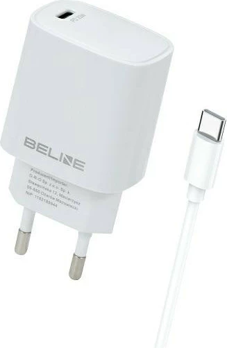 Karikues muri Beline BLNCB20C, 20W, me kabllo USB-C, Bardhë