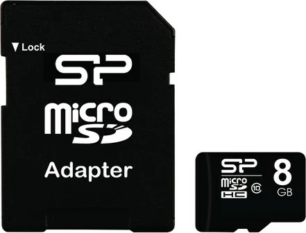 Kartë memorie microSDHC Silicon Power, 8GB 