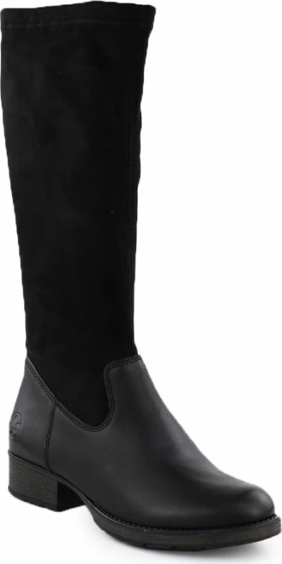 Çizme lëkure për femra Rieker 9551, të zeza