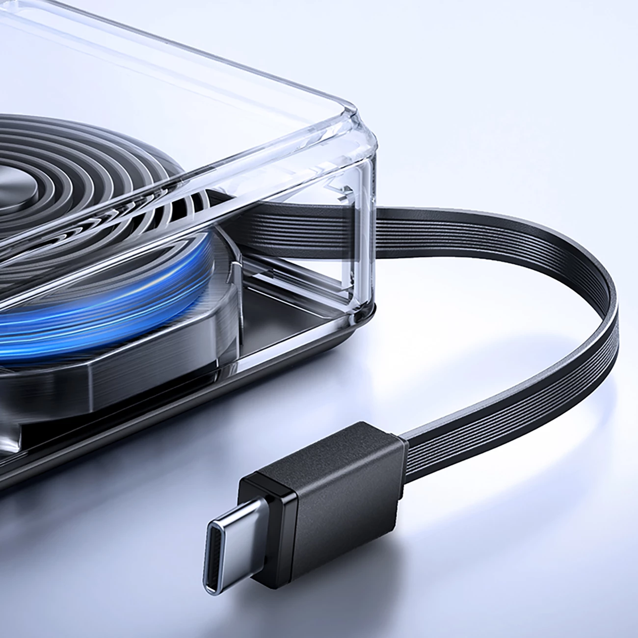 Powerbank Joyroom JR-PR1, 10000mAh, me kabllo USB-C të integruar, 22.5W, E zezë