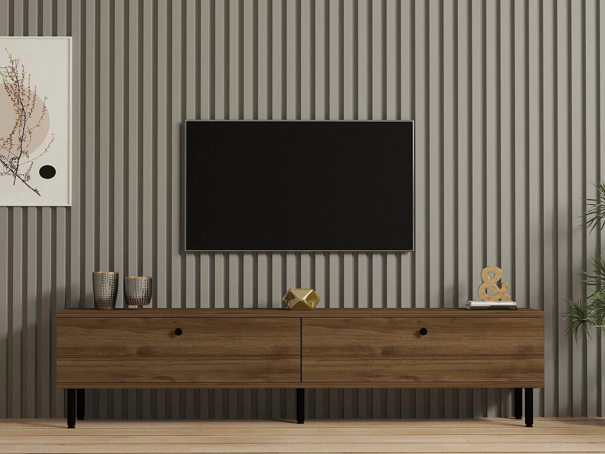 Komodë TV Skye Decor, ngjyrë arre, Nantes