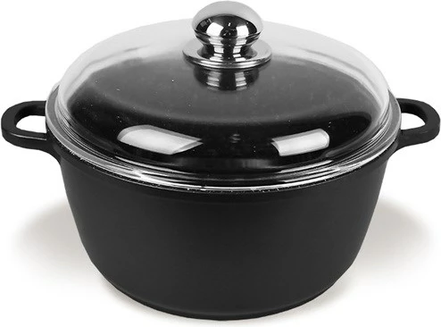 Tenxhere Maestro MR-4624C me kapak, 24 cm, 4 l, e zezë