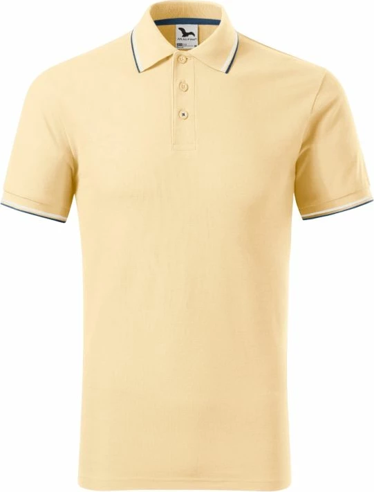 Fanellë polo për meshkuj Malfini, ngjyrë krem
