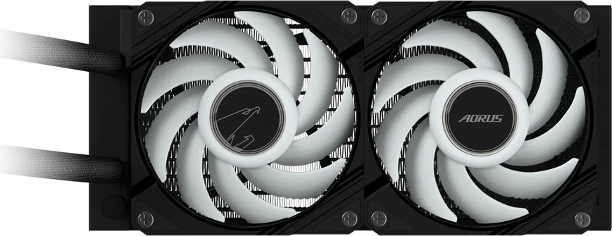 Ftohës uji Gigabyte AORUS WATERFORCE II 240, 2x120mm ARGB, i zi