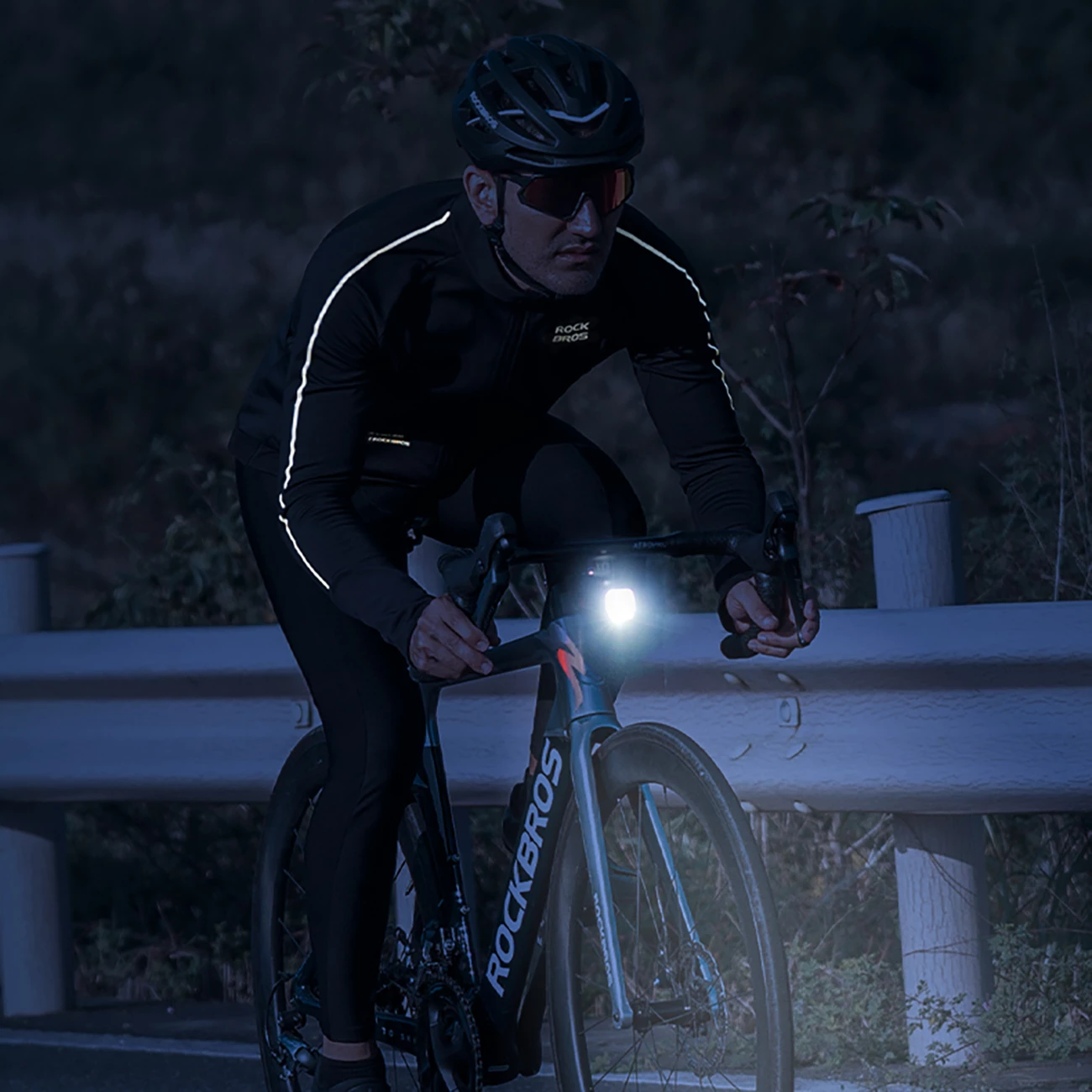 Bluzë çiklizmi Rockbros 15400002002 me mëngë të gjata, për vjeshtë/dimër, M, e zezë