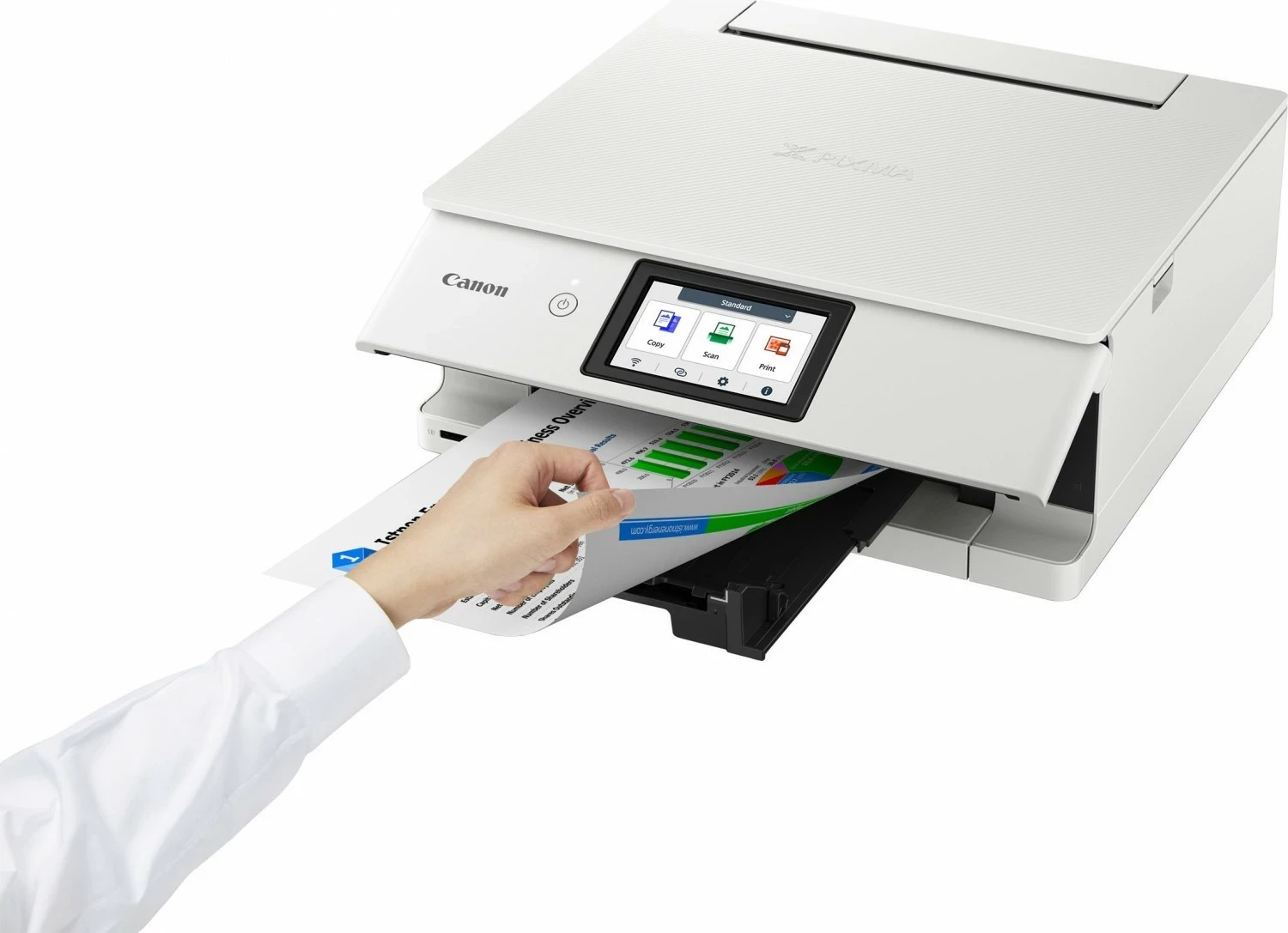 Printer Canon PIXMA TS8751, multifunksional, inkjet, Wi-Fi, bardhë