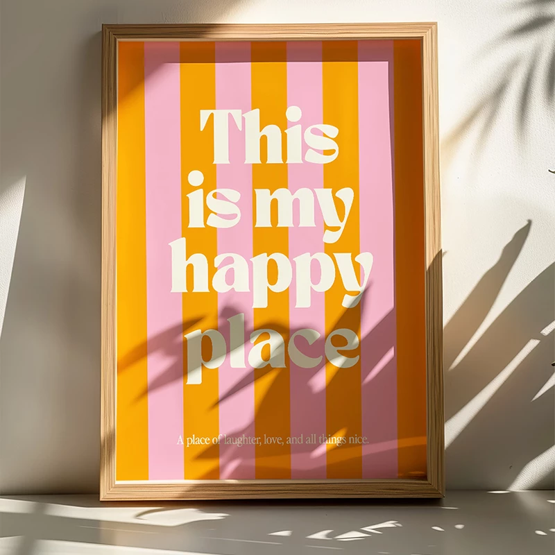 Pikturë Happo me kornizë druri, shumëngjyrëshe, 50x2x70cm