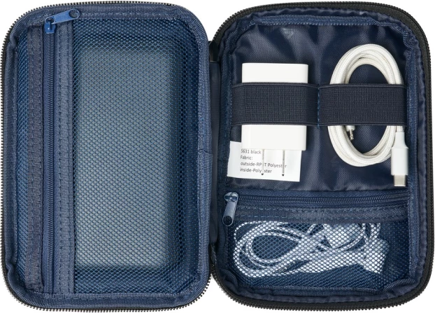 Organizator udhëtimi RivaCase 5631 ECO, 185×40×135 mm, i zi