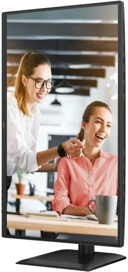 Monitor AOC Q27E4CV 27" QHD 120 Hz me dok USB‑C 90W, këmbë e rregullueshme, i zi