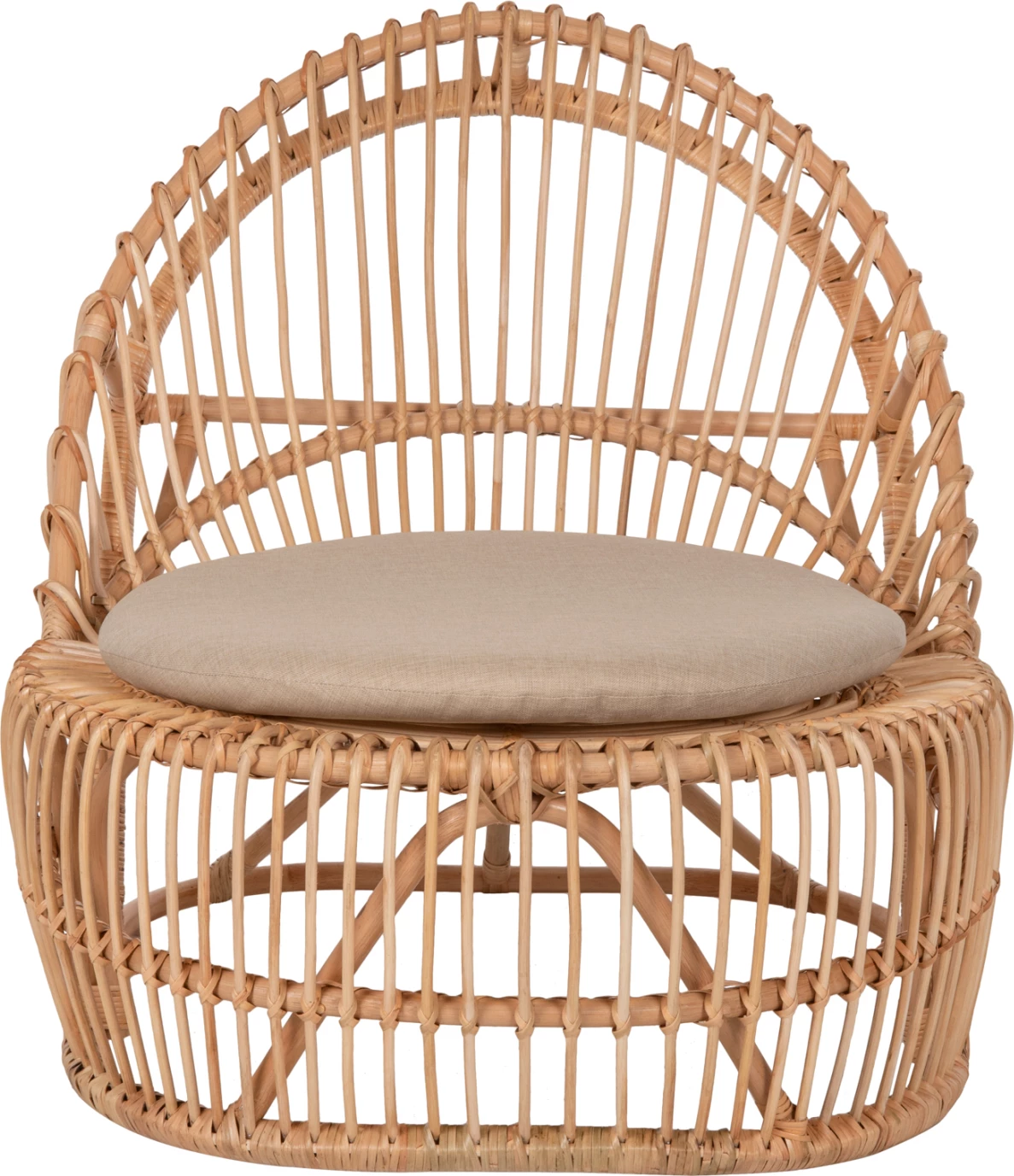 Karrige Entropy FH9840.01, ratan natyral, jastëk krem, 80x97x85H cm