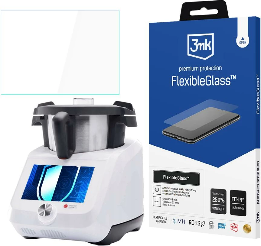 Xham mbrojtës hibrid 3mk FlexibleGlass për Lidlomix Monsieur Cuisine Smart 2024