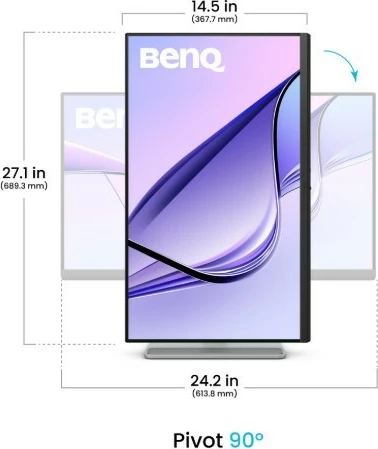 Monitor BenQ MA270UP 27" 4K IPS 60Hz 5ms, USB‑C 90W, 2x HDMI, altoparlantë, VESA 100x100, e zezë