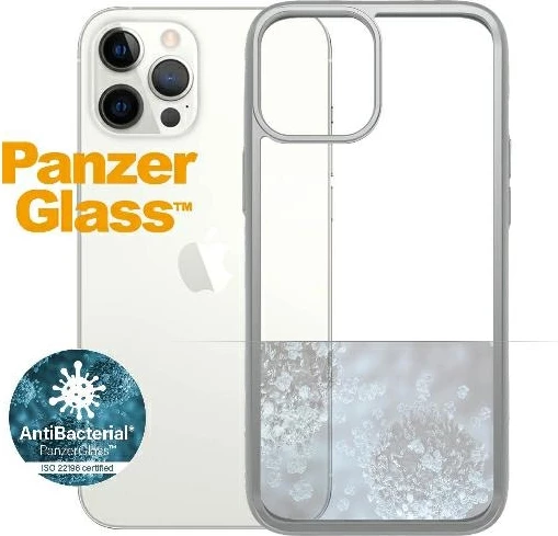 Mbështjellës PanzerGlass ClearCase për iPhone 12 Pro Max, transparent dhe argjendtë