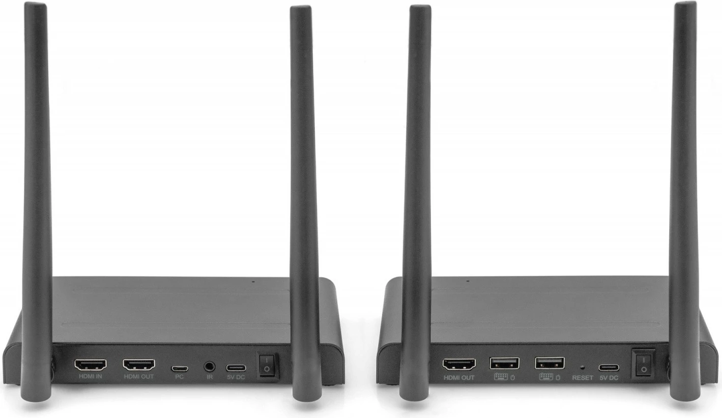 Set wireless HDMI+USB KVM Digitus DS-55328, 150m, UHD 4K60Hz, i zi