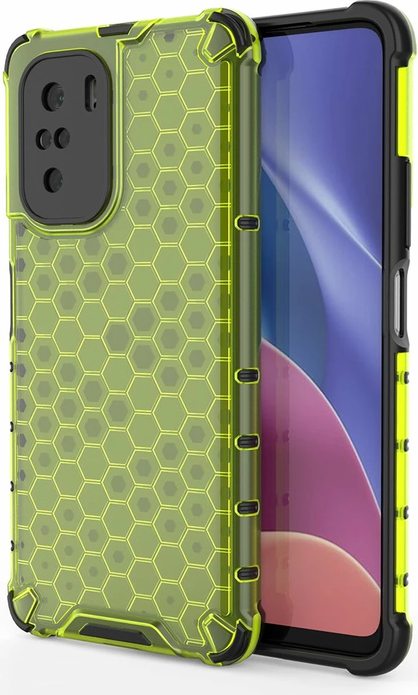 Mbështjellës Honeycomb Hurtel për Xiaomi Redmi K40 Pro+, K40 Pro, K40, Poco F3, Gjelbër