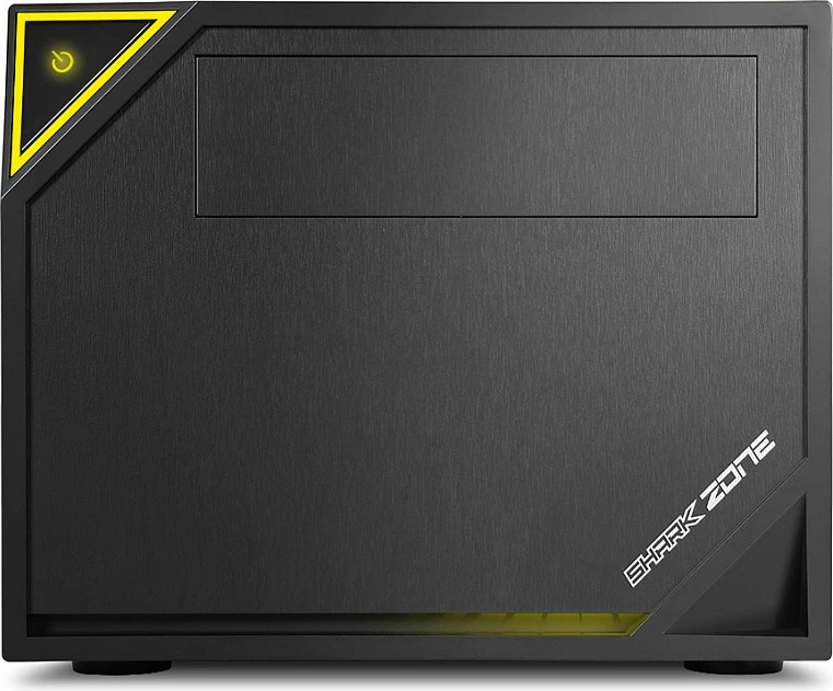 Kasë Sharkoon Shark Zone C10 Mini-ITX, metal, e zezë/verdhe