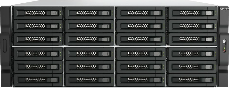 Kasë zgjeruese QNAP TL-R2400PES-RP, 24 vende, 4U, PCIe, SATA, e zezë