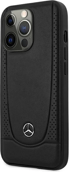 Mbështjellës Mercedes MEHCP15XARMBK për iPhone 15 Pro Max 6.7", lëkurë, zi