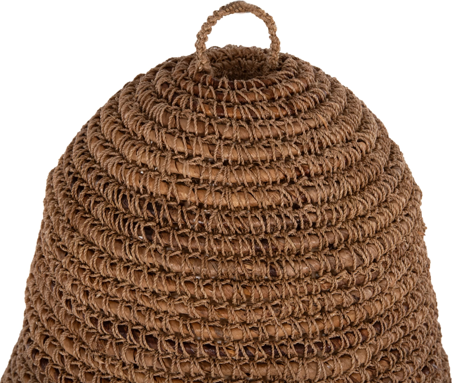 Llampë tavanore varëse, fibra banane të thata, ngjyrë natyrale, FH7818, Φ60x90-180Hcm