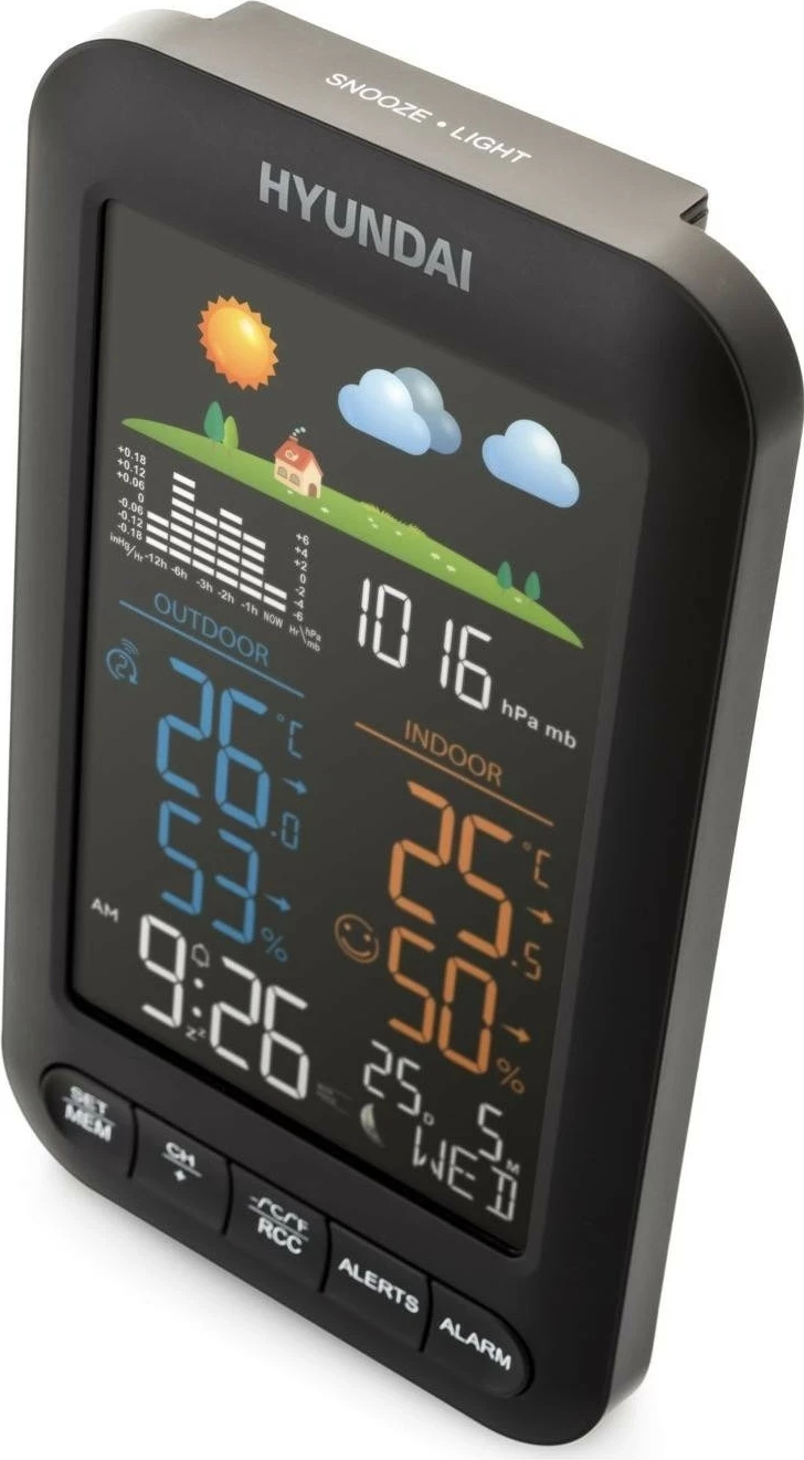 Stacion moti Hyundai HY-WS5110, ekran i ndriçuar, sensor pa tela, i zi