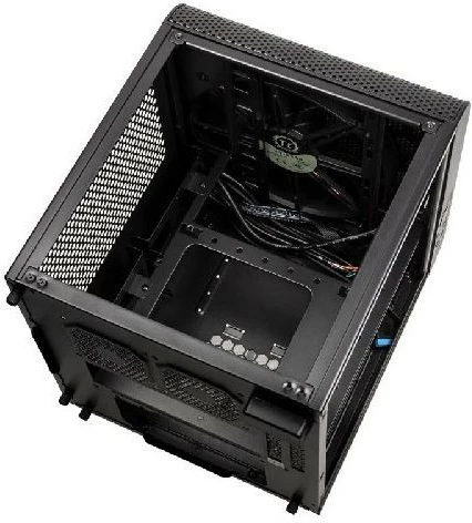 Kasë Thermaltake Core V1 Mini ITX, dritare anësore, e zezë