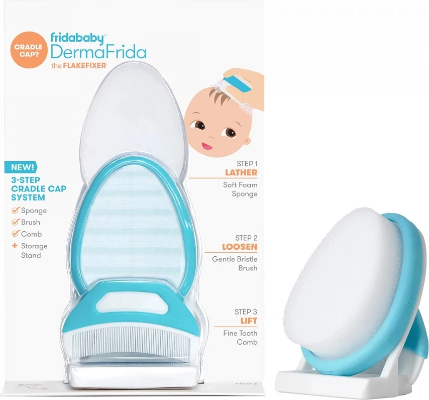 Furçë masazhuese për kokë për fëmijë FridaBaby DermaFrida