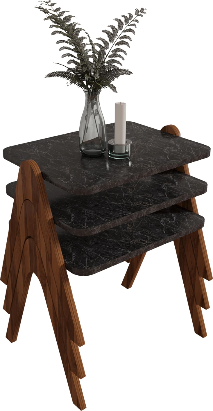 Tavolina anësore REACHER FH18176.02 melaminë, 40x30x40H cm, e kaftë