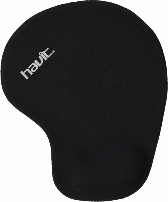 Mauspad HAVIT MP802 me mbështetëse dore, xhel, 190x170mm, i zi