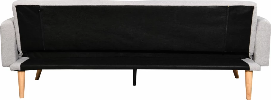 Krevat-sofë Panta, 3 vende, ngjyrë gri e çelët, 210x77x77 cm