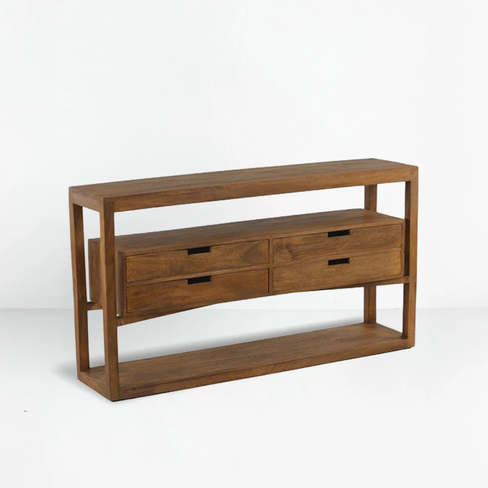 Konsol Elis, ngjyrë natyrale, 140x33x76cm