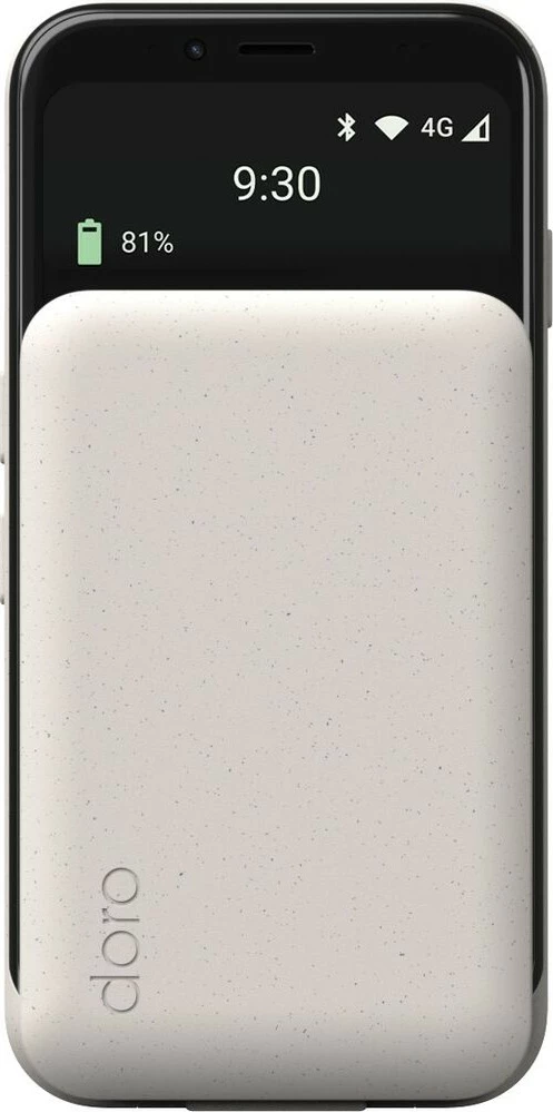 Celular Doro Aurora A20, butona të mëdhenj, i bardhë