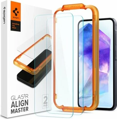 Mbështjellës ekran Spigen Alm Glas.TR 2-Pack për Samsung Galaxy A55 5G, transparent