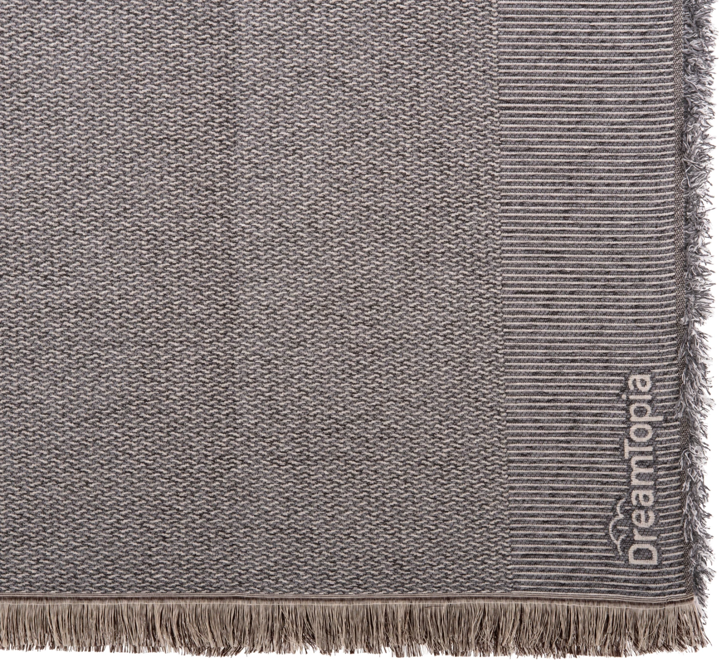 Mbulesë divani me franja DREAMTOPIA FH12165.02 ngjyrë gri 295x170cm