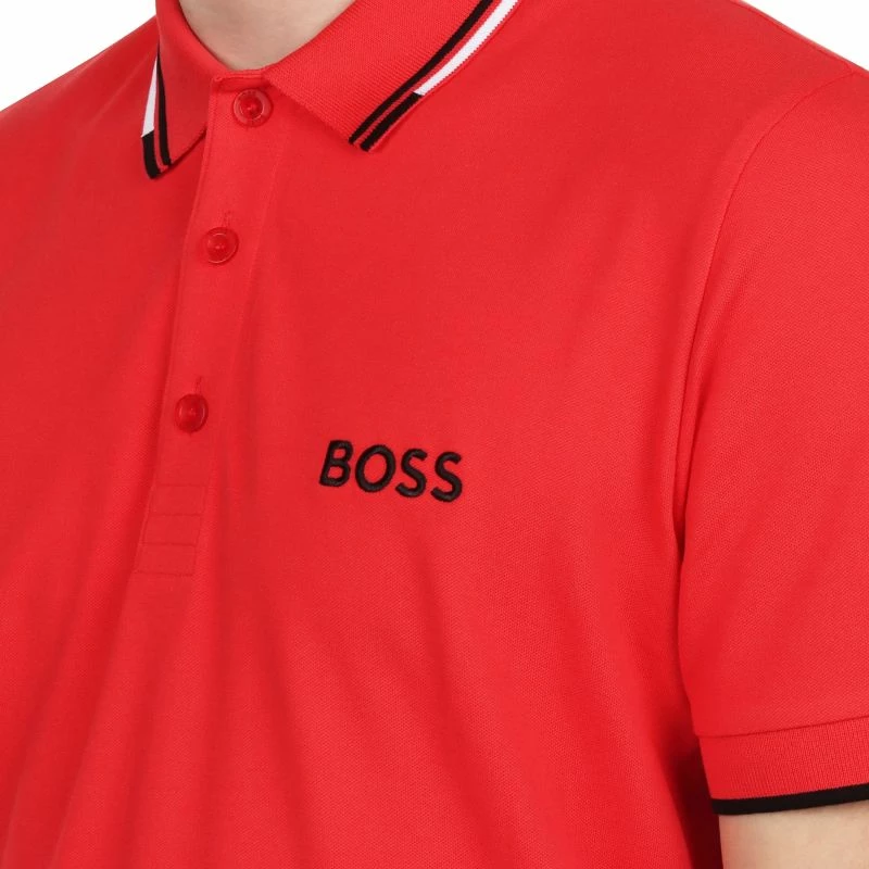 Maicë polo Boss për meshkuj, rosso