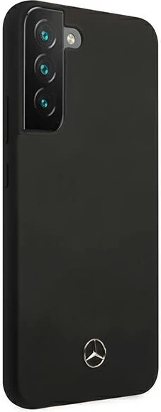 Mbështjellës Mercedes Silicone për Samsung Galaxy S22+, i zi