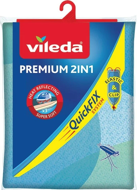 Mbulesë tavoline hekurosjeje Vileda Premium 2-in-1, universal, metalizuar