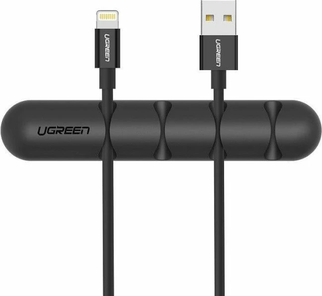 Mbajtëse kabllosh UGREEN 30762, 4 slota, deri 5mm, e zezë, set 2 copë