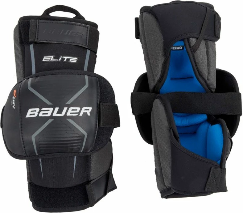 Ndihmëse për gju për portier Bauer Elite, të zezë