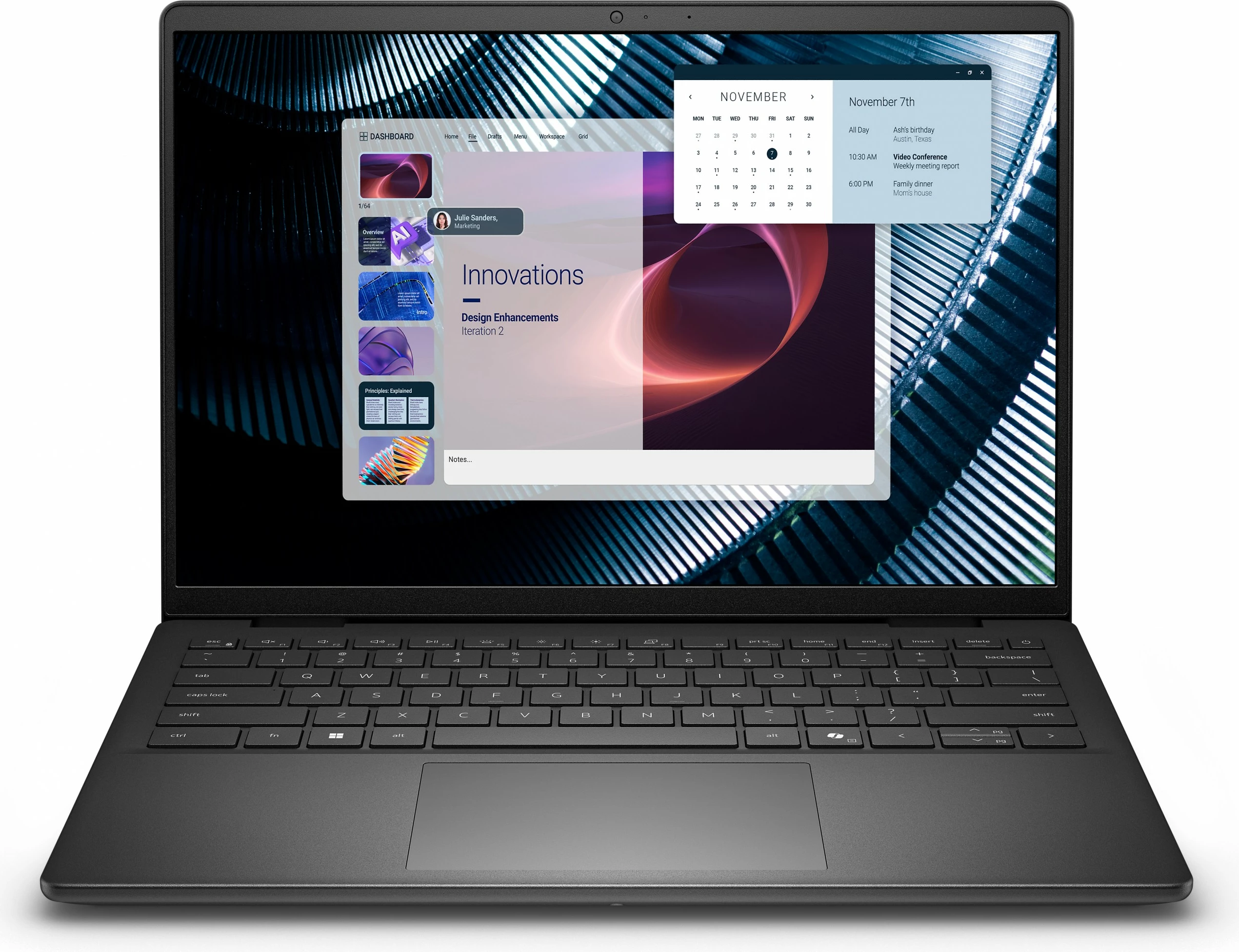 Kompjuter Dell Pro 14 Essential PV14250, C7-150U, 16GB RAM, 1TB SSD, 14 inç, Windows 11 Pro, zi