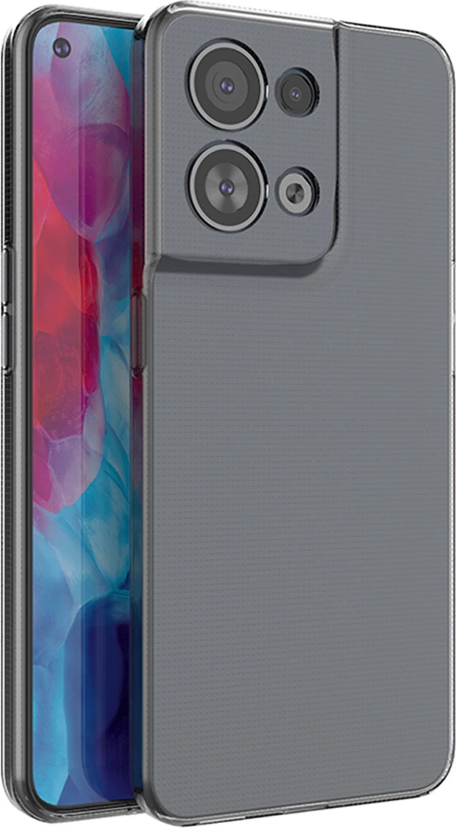 Mbështjellës Hurtel Ultra Clear 0.5mm për Oppo Reno 8, Transparent